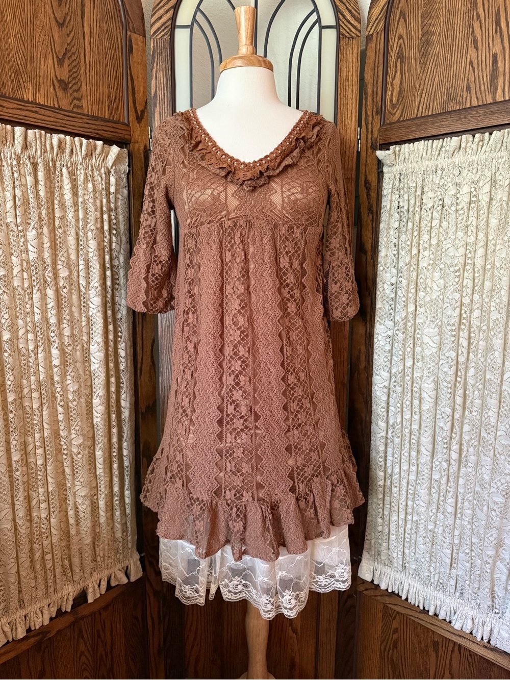 Axes Femme Brown Tunic Dress
